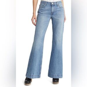 Re/done 70's Low Rise Bell Bottom in Lake Blue size 32 NWT